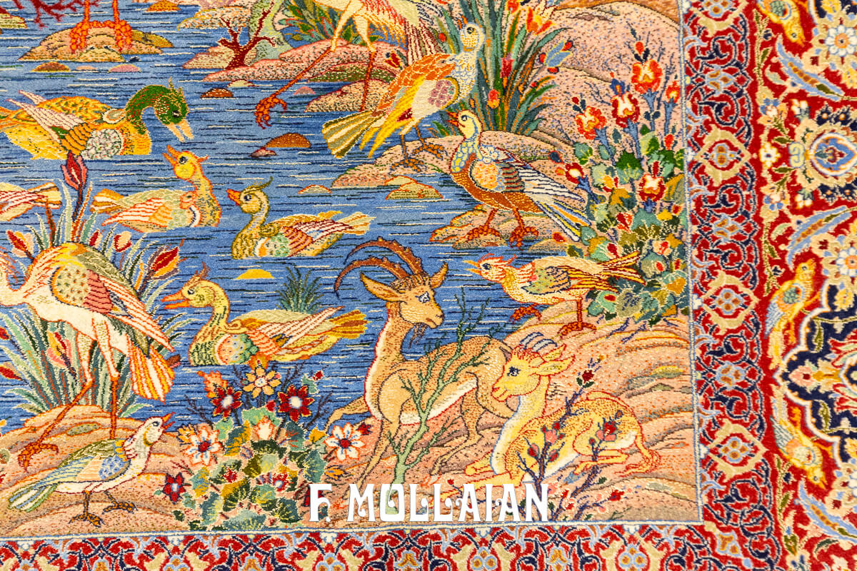 Isfahan Rug Silk Warps n°:566113