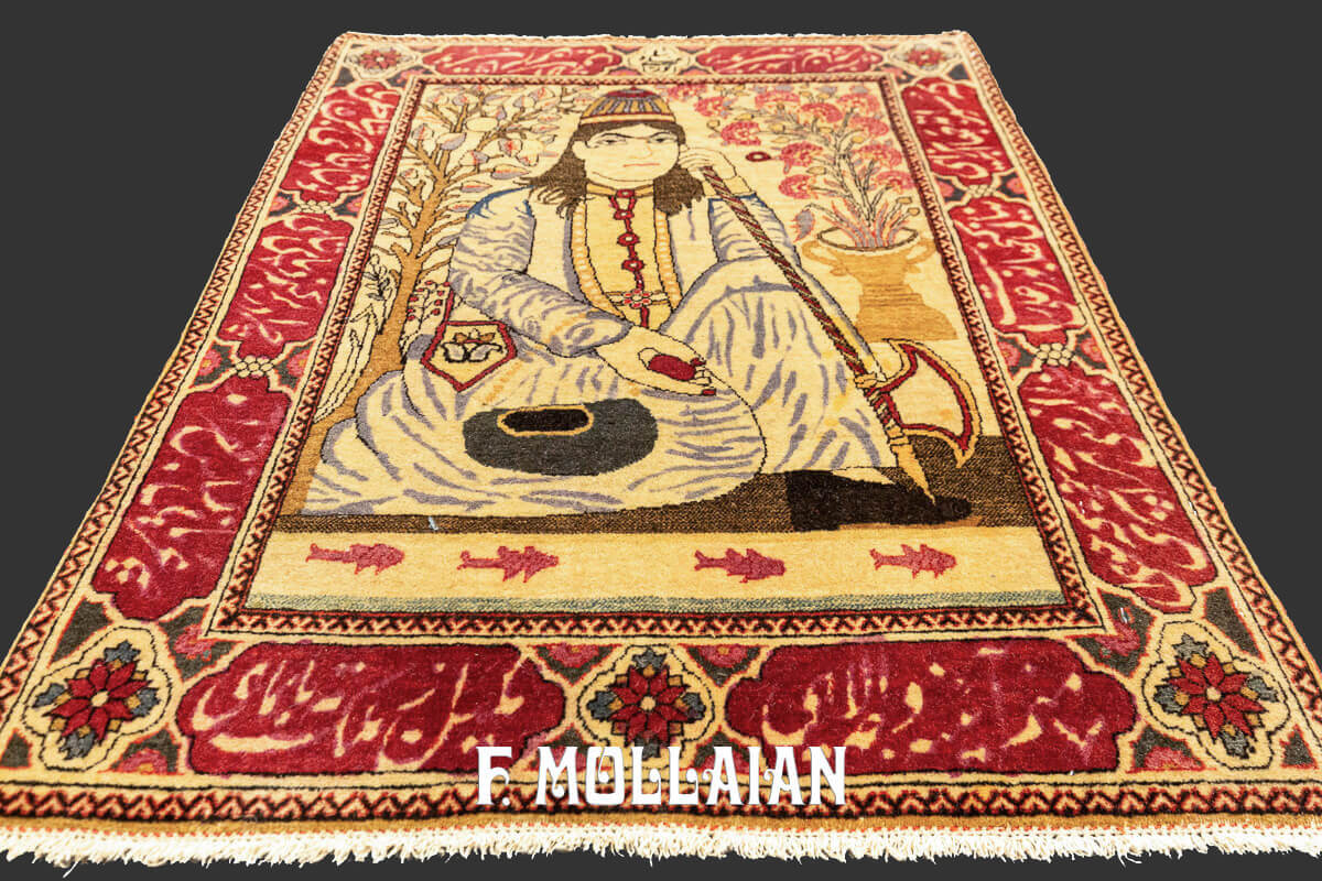 Kashan Mohtasham Rug Pictorial n°:592183