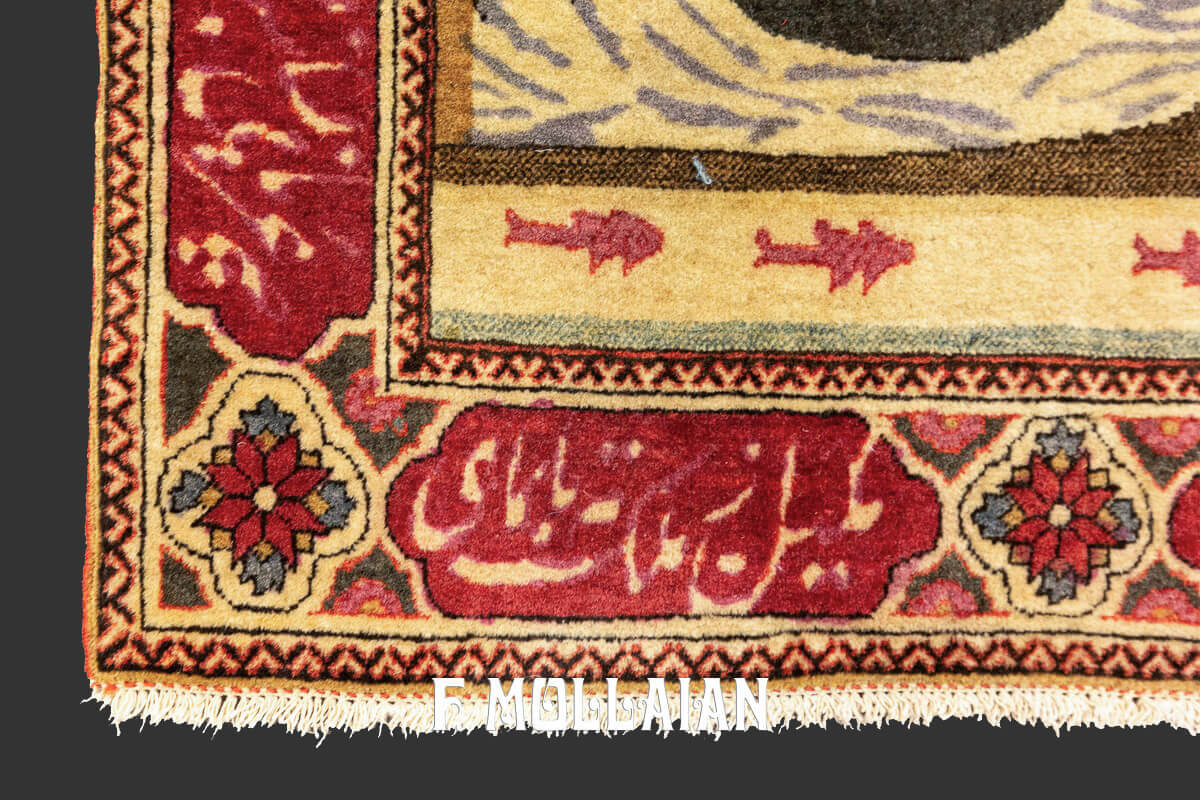 Kashan Mohtasham Rug Pictorial n°:592183