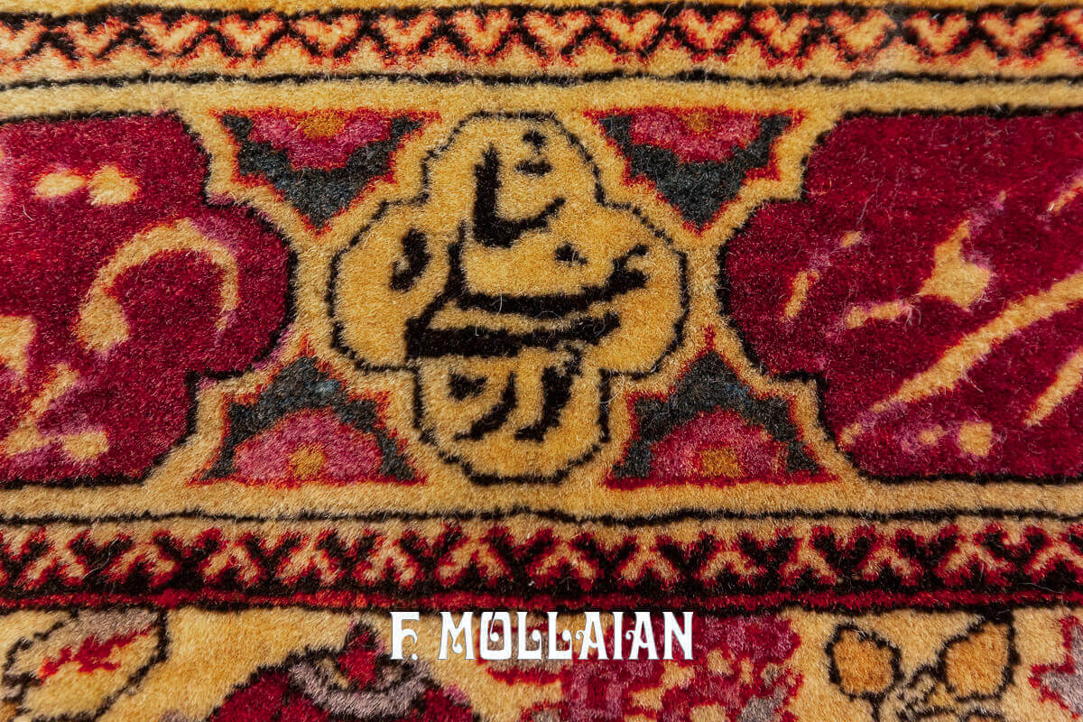 Kashan Mohtasham Rug Pictorial n°:592183