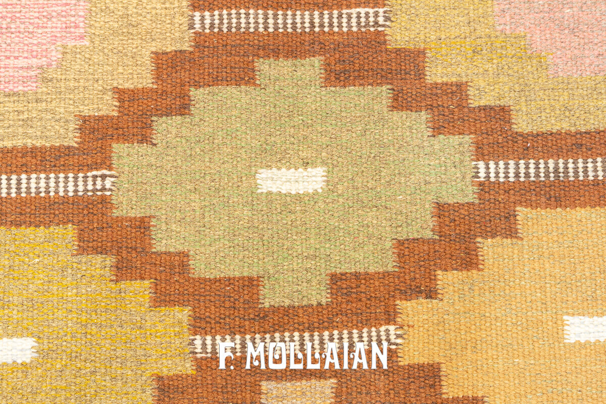 Scandinavian Rug Signed AJA n°:681356