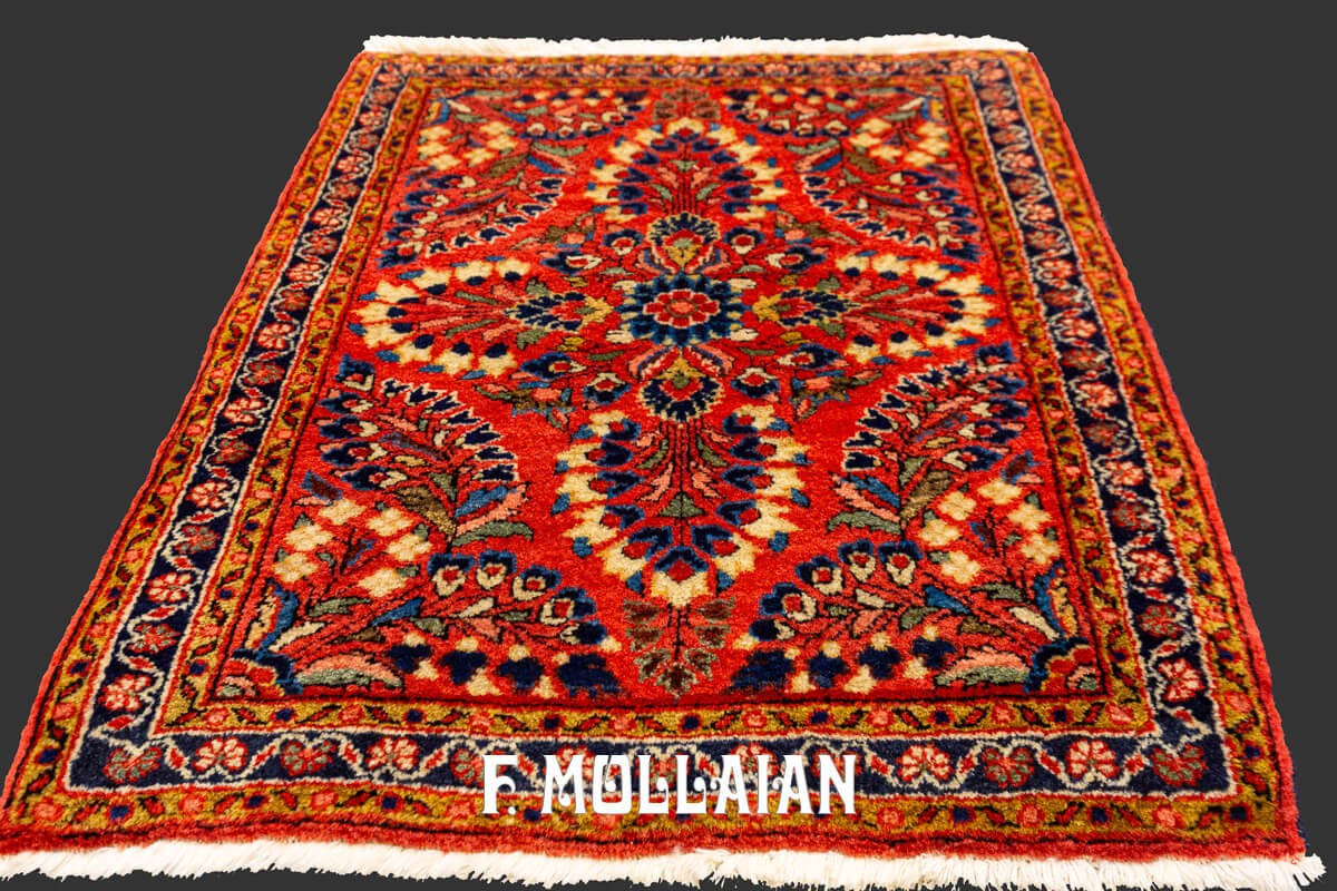 Sarouk Rug Floral Design n°:693847