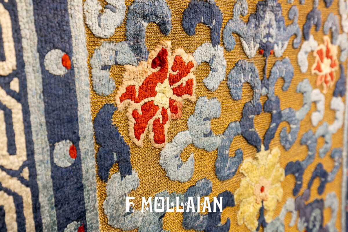 Chinese Rug Silk&Metal n°:695805