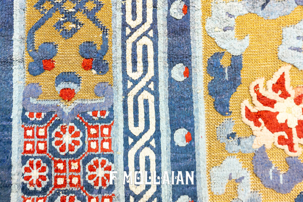 Chinese Rug Silk&Metal n°:695805