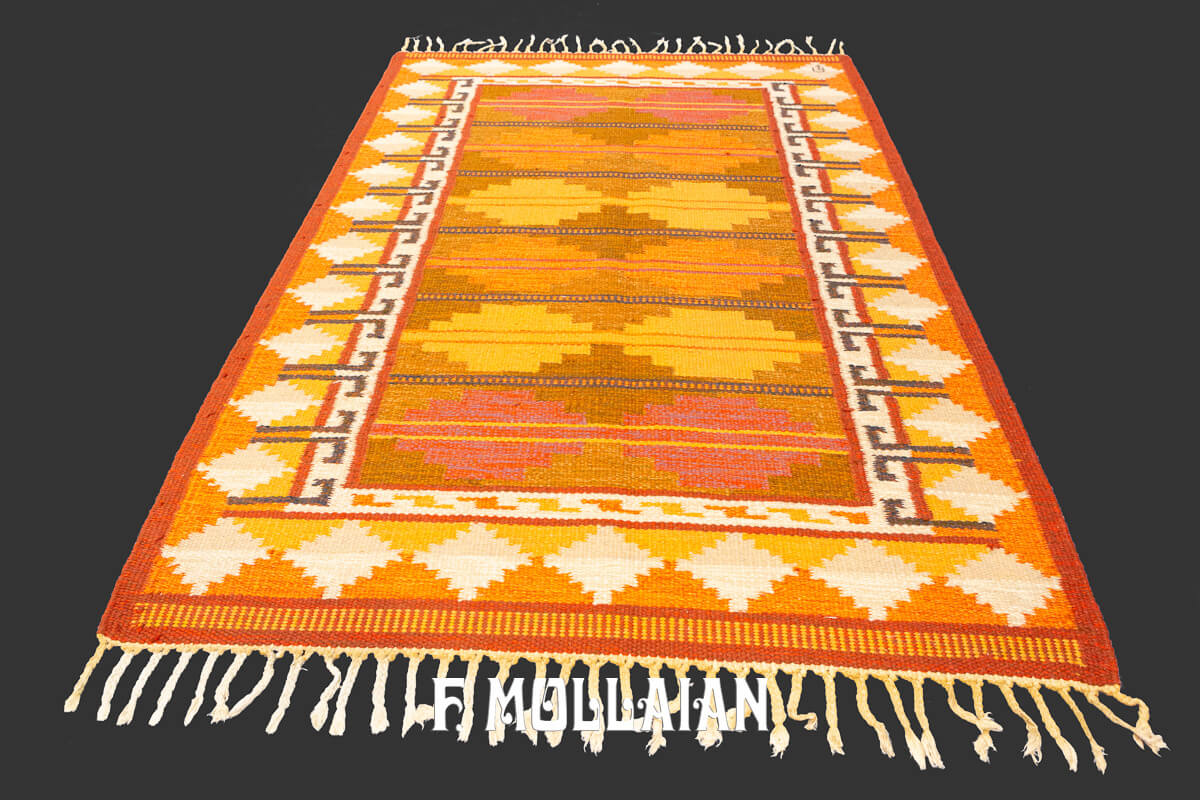 Scandinavian Rug Flat-weave OA n°:805595
