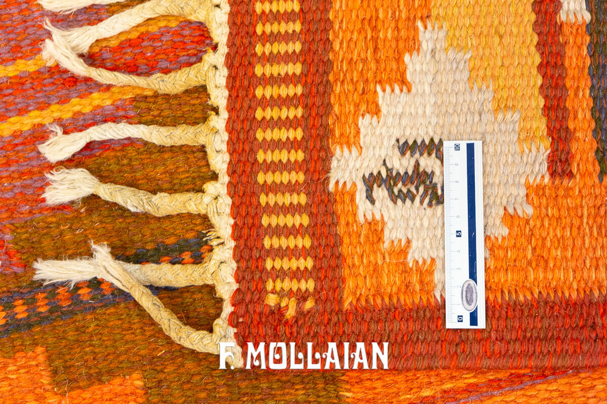 Scandinavian Rug Flat-weave OA n°:805595
