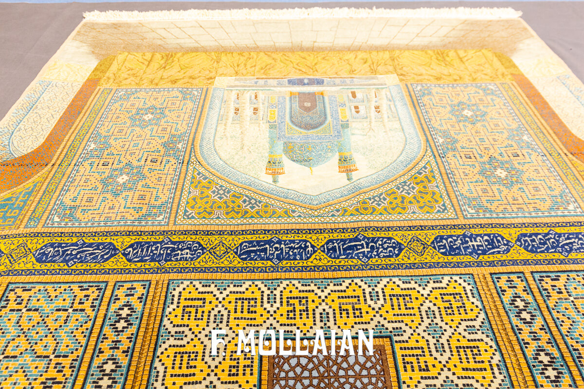 Isfahan Rug Signed Haghighi Extra Fine Warp Silk n°:822581
