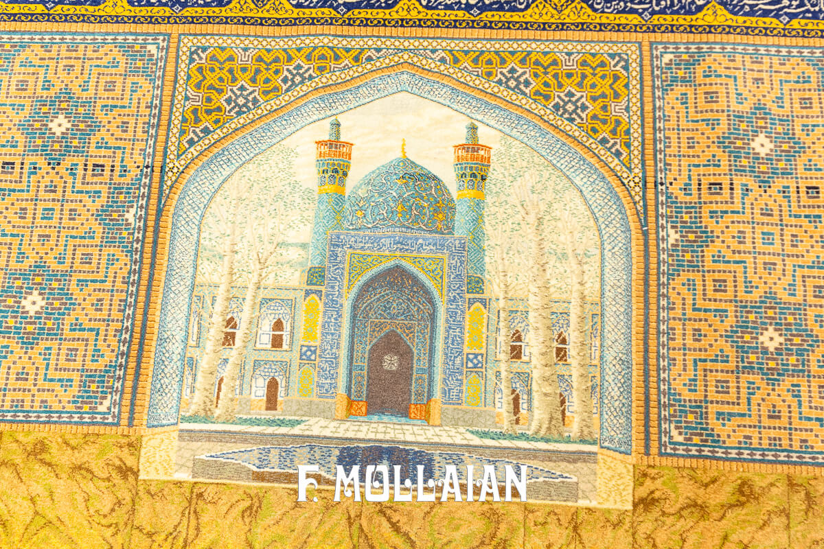 Isfahan Rug Signed Haghighi Extra Fine Warp Silk n°:822581