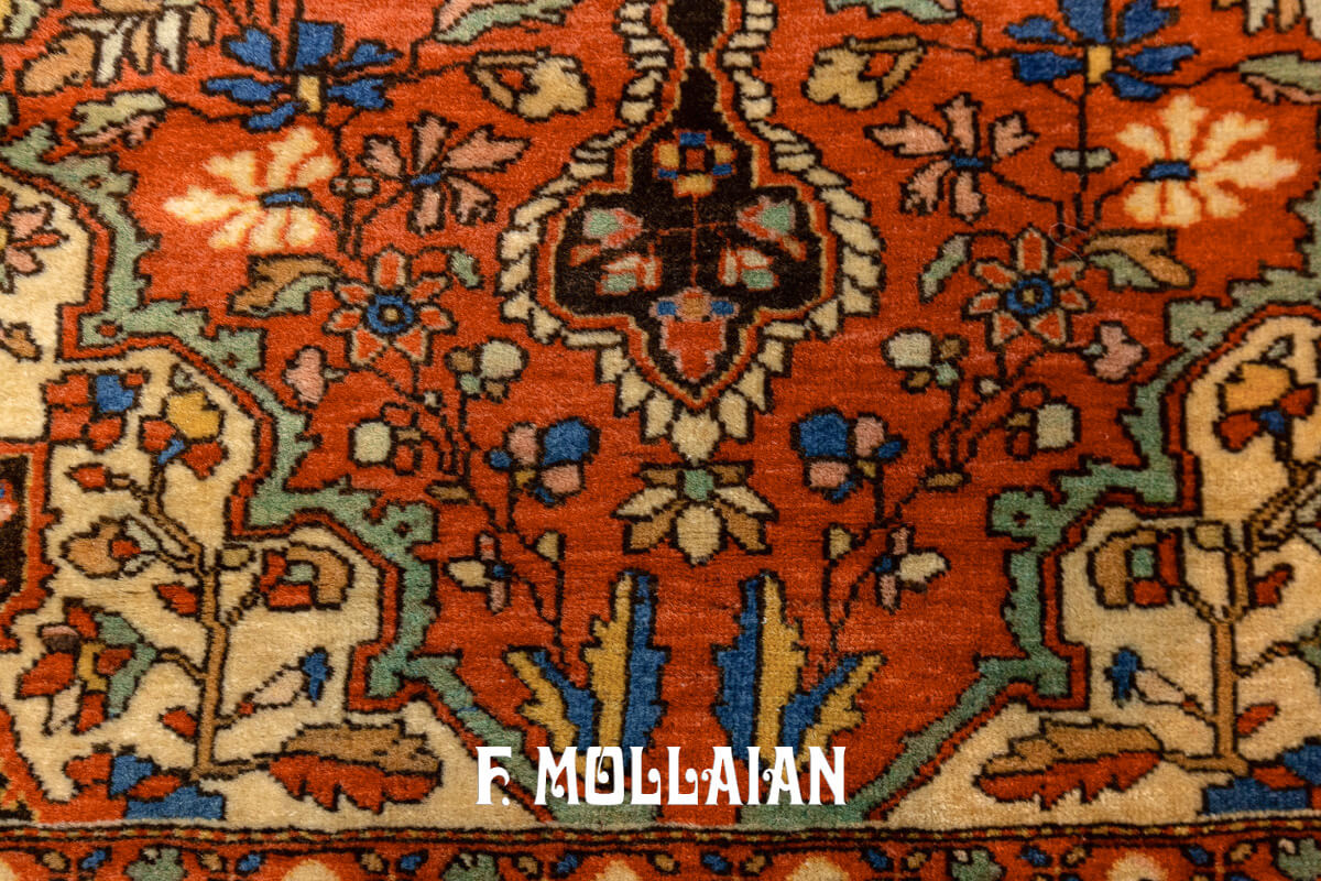 Tapis Persan Antique Sarouk Paire n°:827172