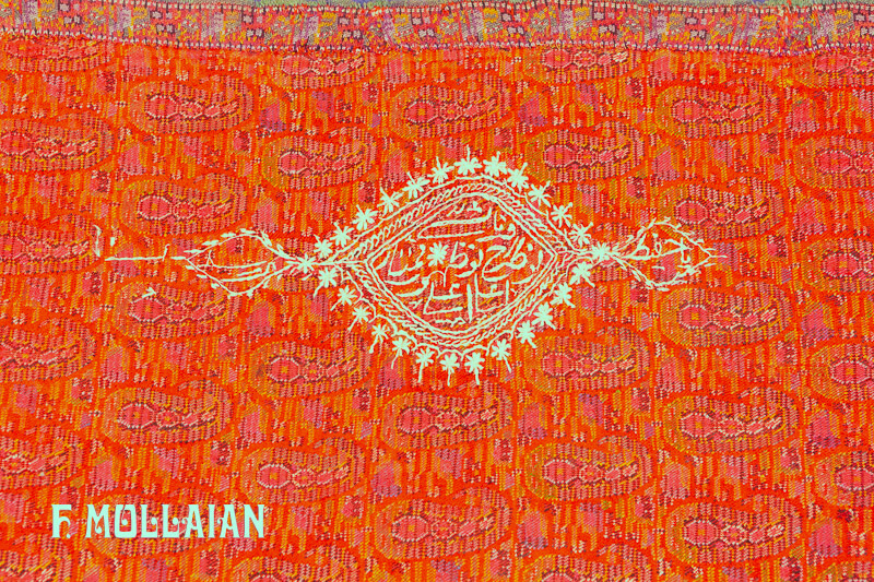 Antique Kerman/Kashmir Signed Textile n°:87774657