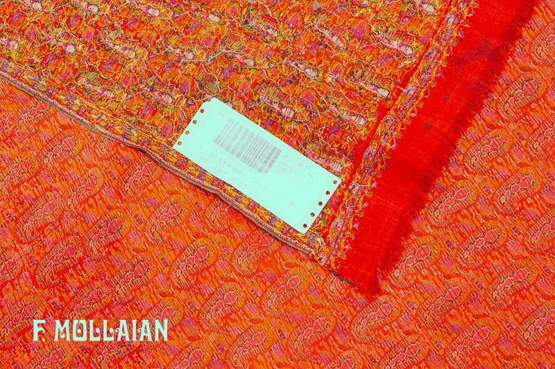 Antique Kerman/Kashmir Signed Textile n°:87774657
