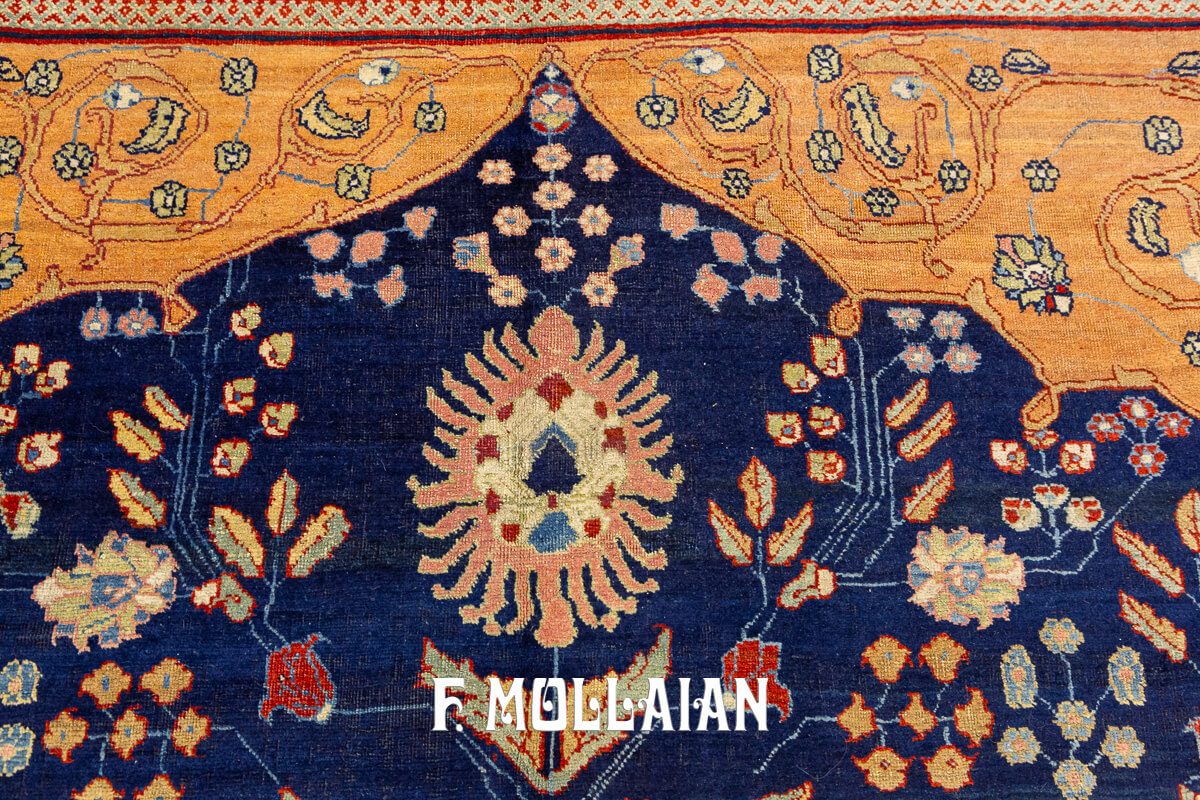 Antique Decorative Carpet Signed Tabriz Prayer Design n°:88160831