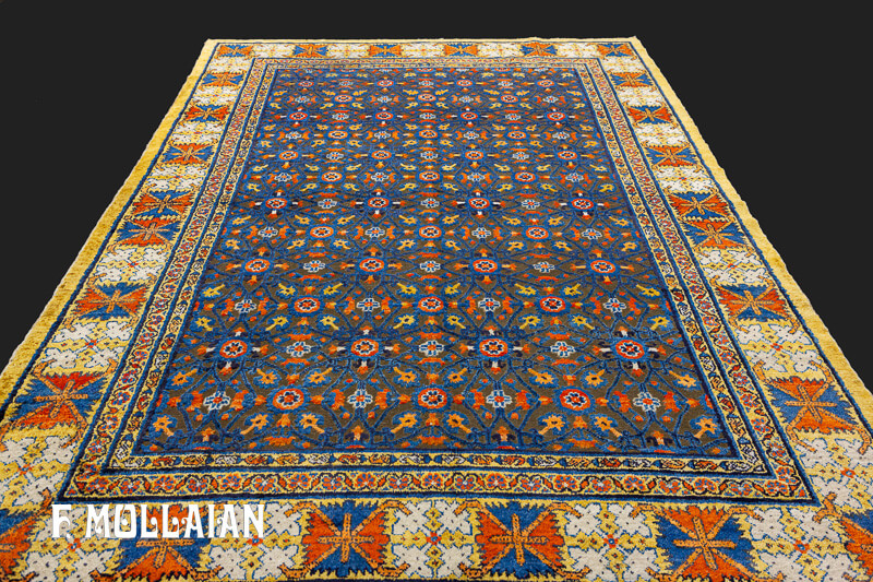 All-over Signed Antique Silk&Metal Chinese «Souf» Rug n°:90810510