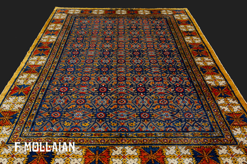 All-over Signed Antique Silk&Metal Chinese «Souf» Rug n°:90810510