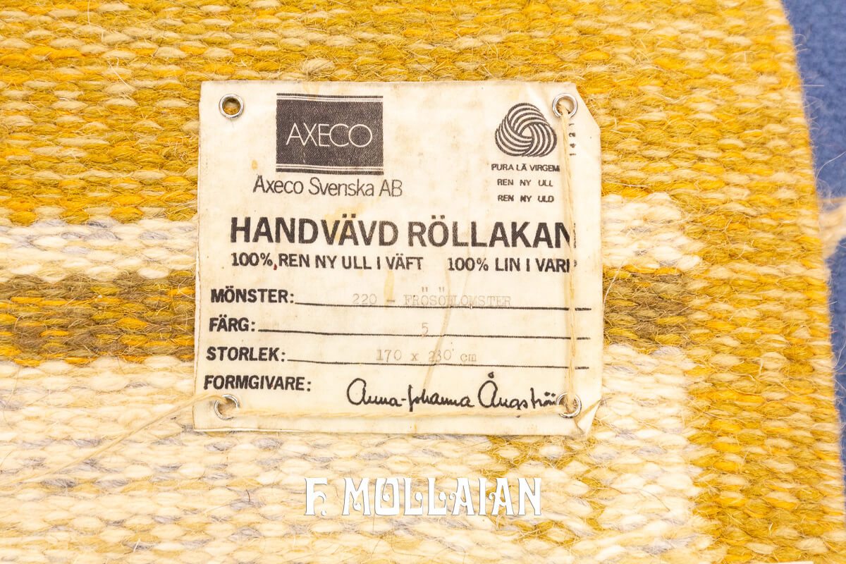 Scandinavian Rug Minimalist Design Signed OA n°:922345
