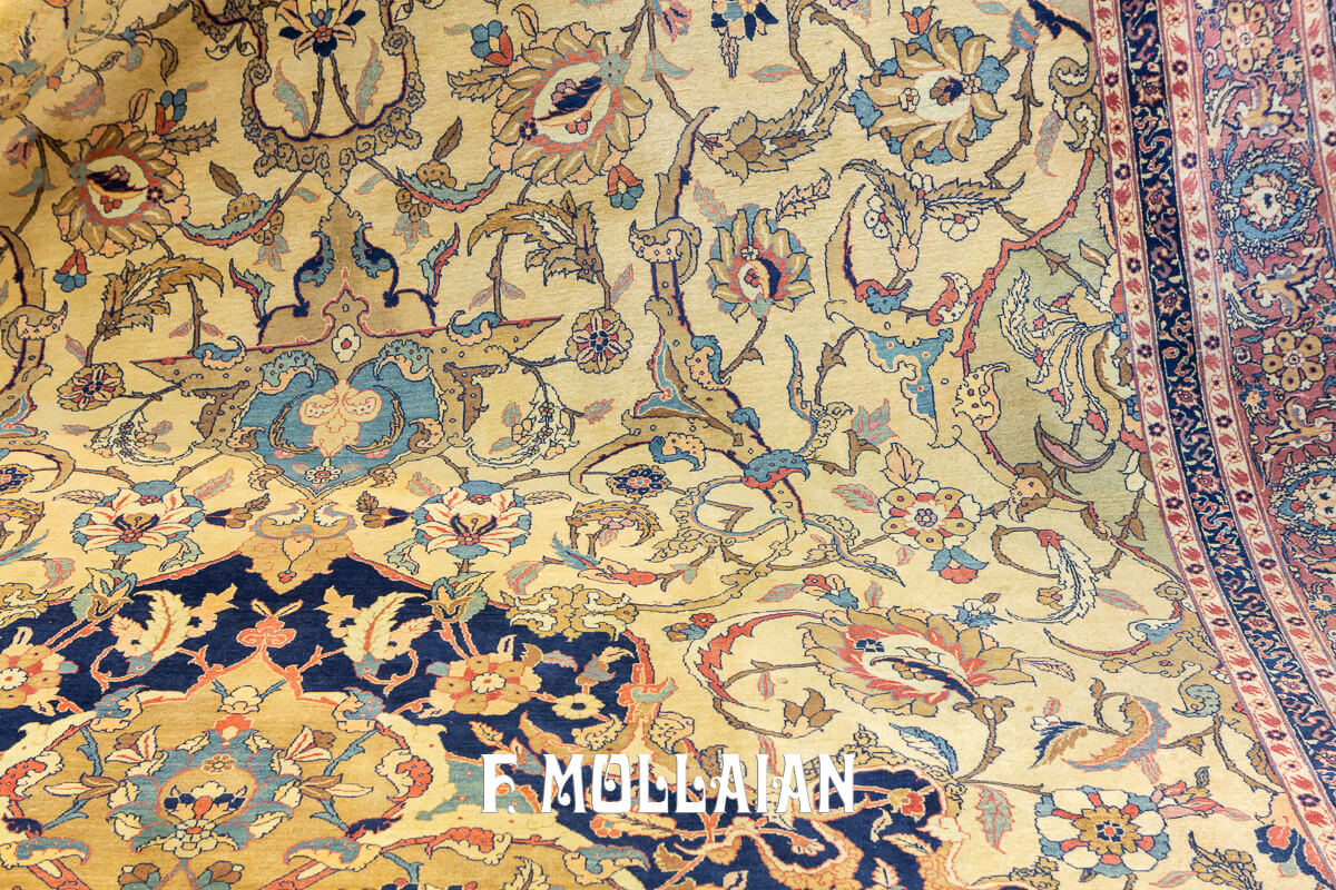 Tabriz Rug Beige Field n°:939640
