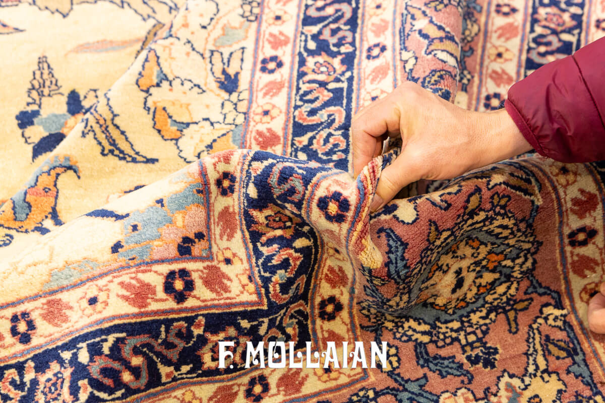 Tabriz Rug Beige Field n°:939640