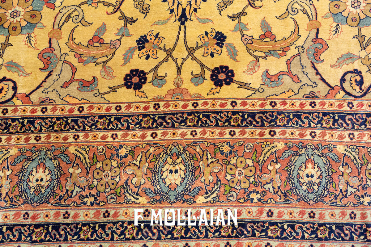 Tabriz Rug Beige Field n°:939640