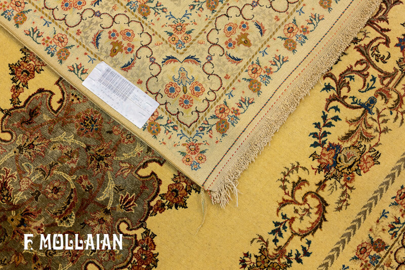 Antique Rug Persian Tehran Part Silk n°:16817924