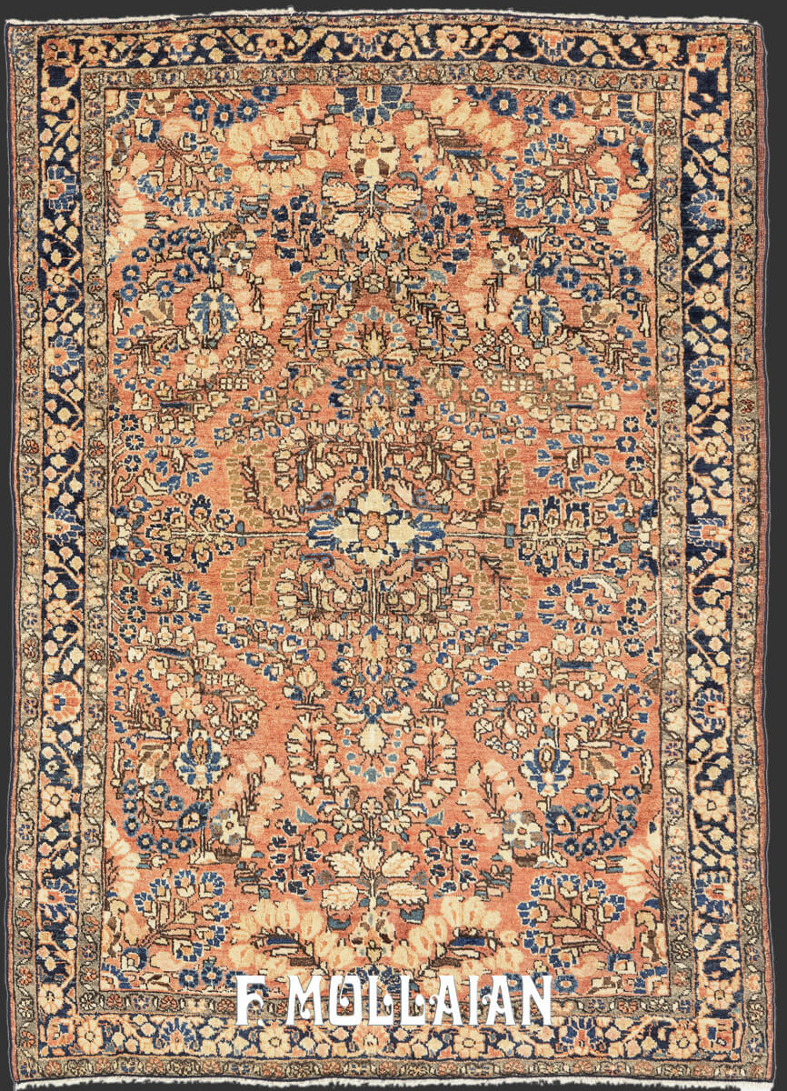 Sarouk Rug Salmon Color n°:24649121