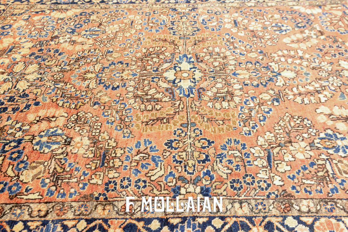 Sarouk Rug Salmon Color n°:24649121
