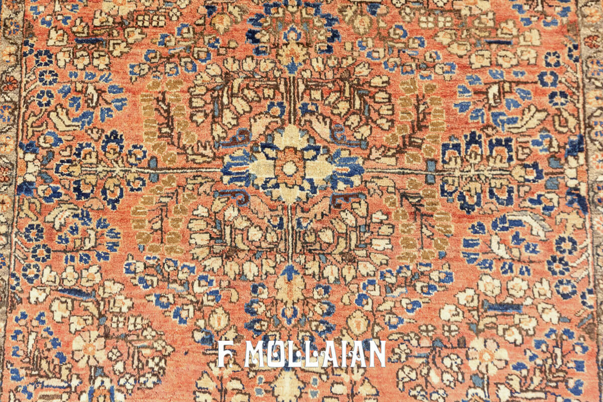 Sarouk Rug Salmon Color n°:24649121