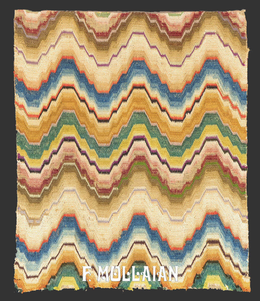 Italian Textile Silk Bargello n°:505530