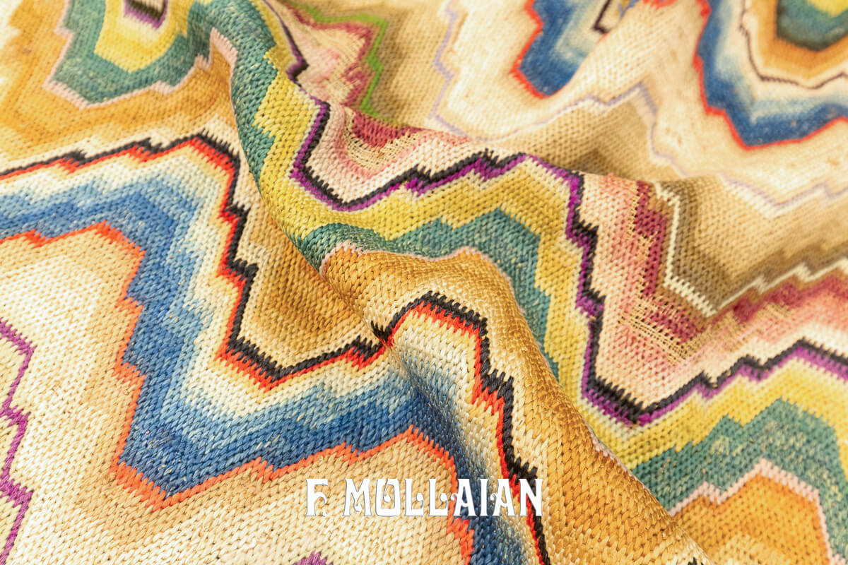 Italian Textile Silk Bargello n°:505530