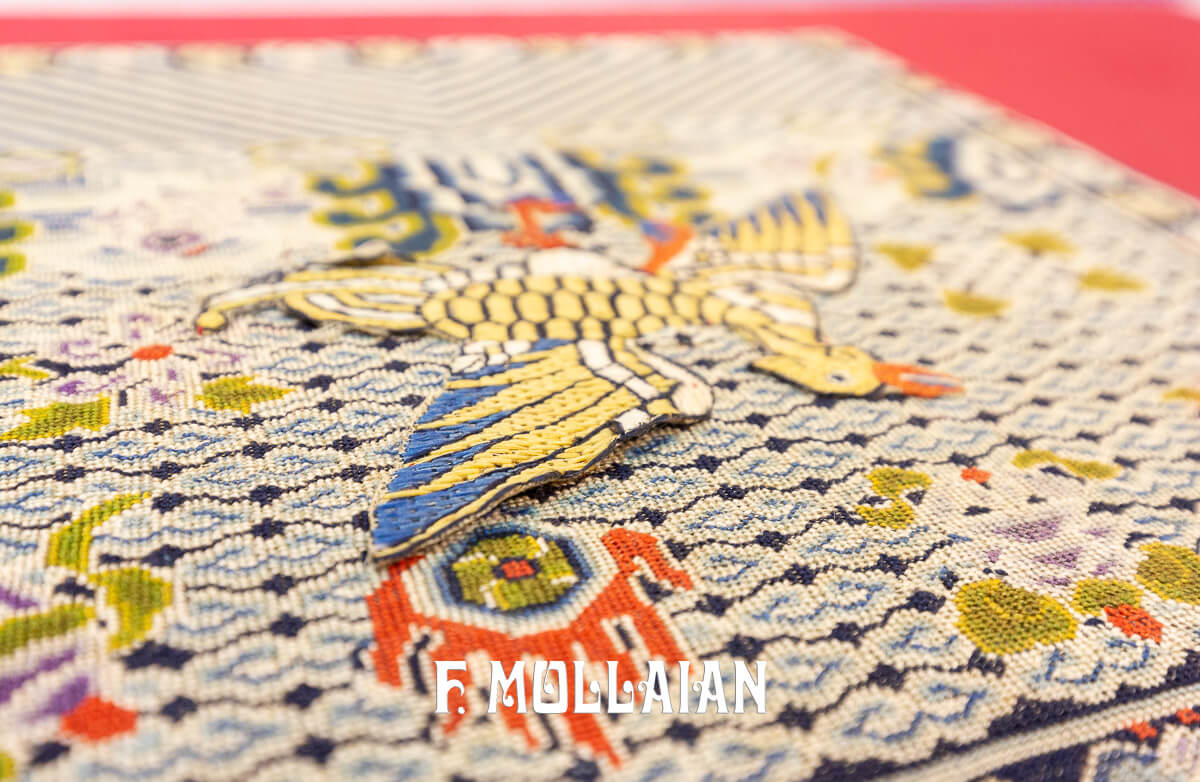 Antique Chines Textile Pair Rank Badge Embroidery n°:57210280-77046486