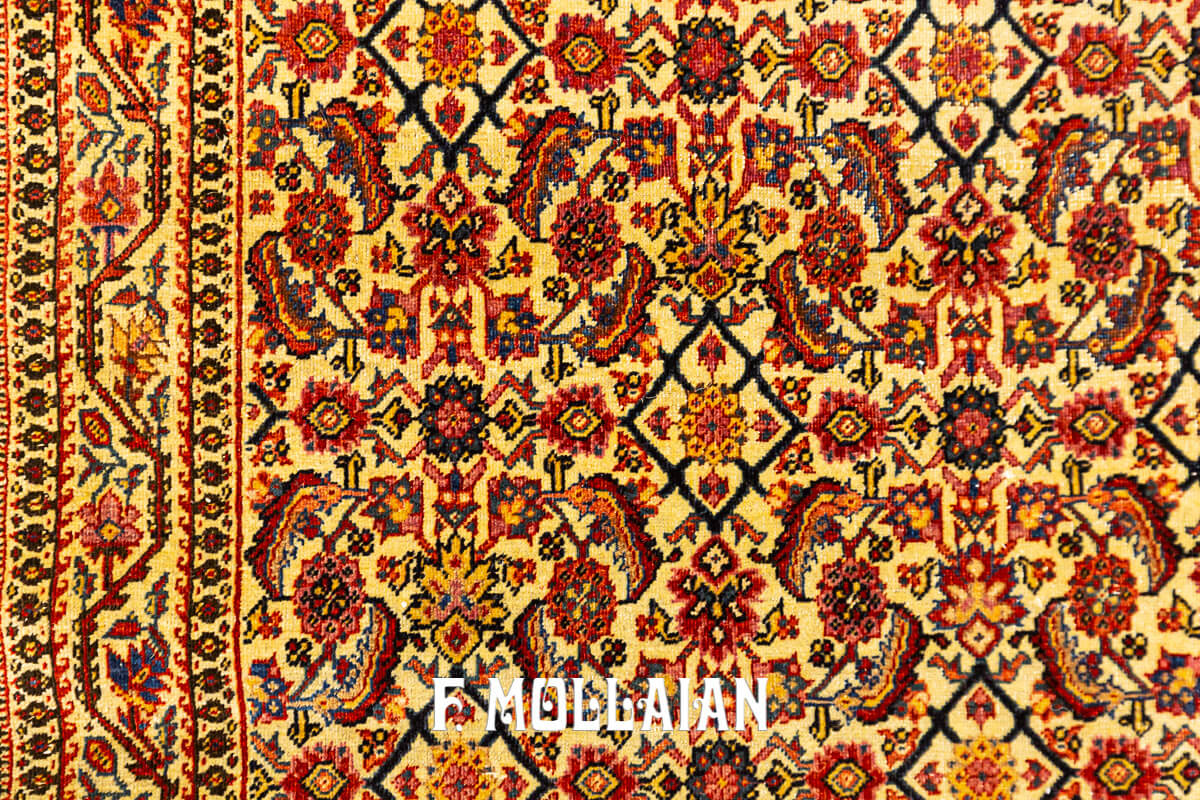 Tapis Sarouk Farahan Persan à Motif Stylisé n°:579367