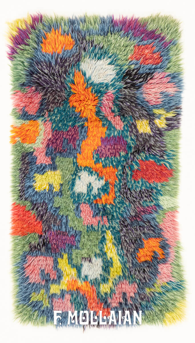 Scandinavian Rug Rya Multicolor n°:589024