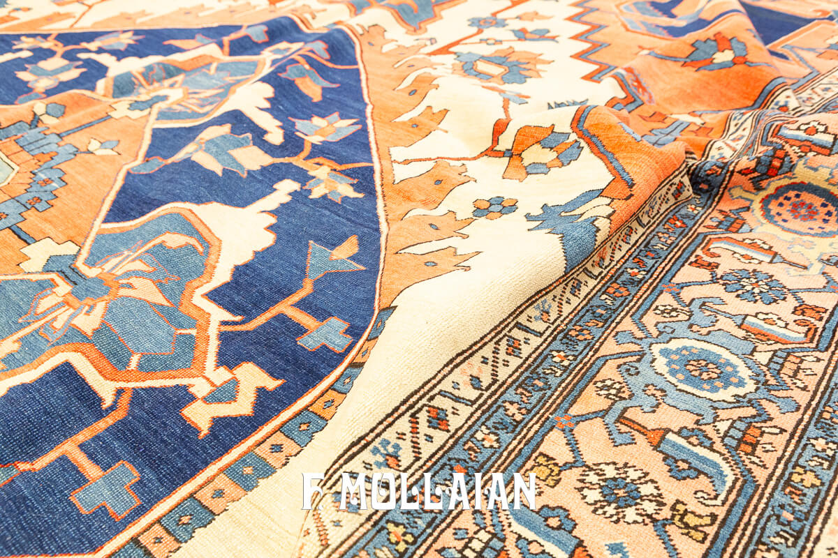 Heriz Rug Serapi Geometric Design n°:628851