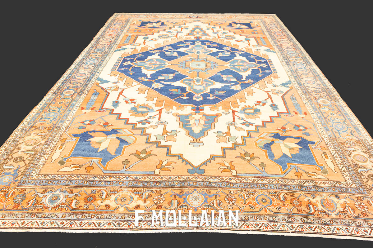 Heriz Rug Serapi Geometric Design n°:628851