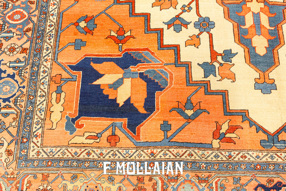 Heriz Rug Serapi Geometric Design n°:628851
