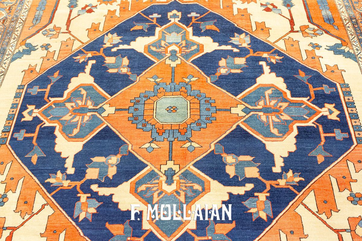 Heriz Rug Serapi Geometric Design n°:628851