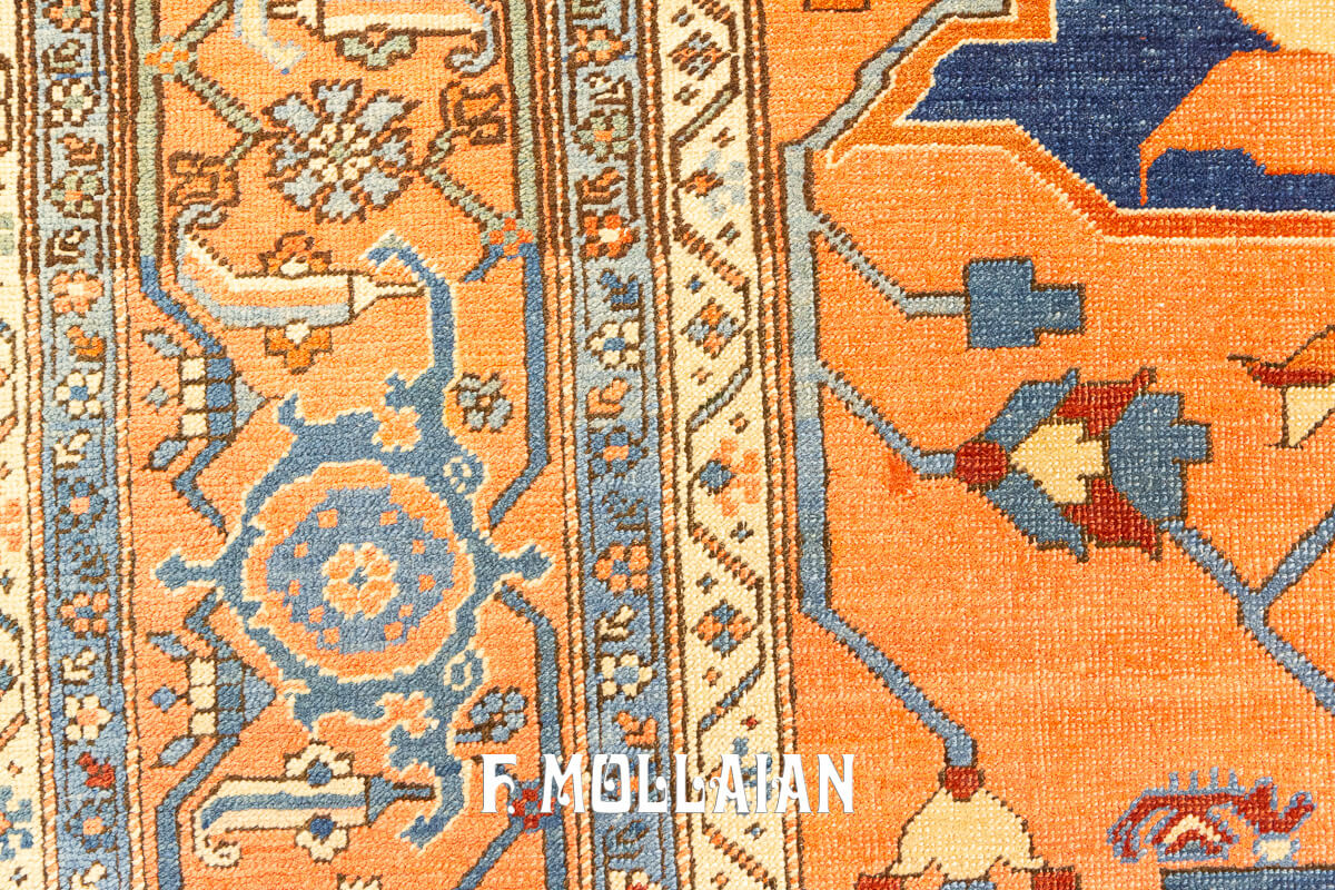 Heriz Rug Serapi Geometric Design n°:628851