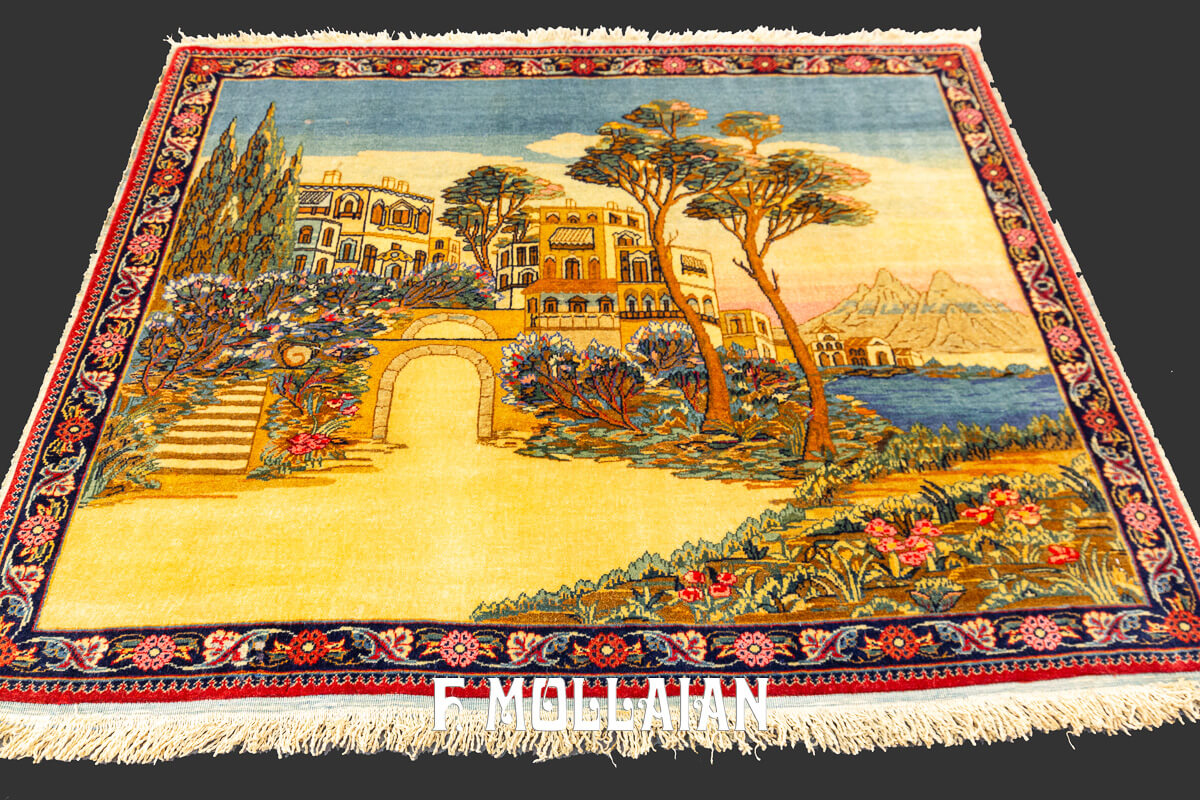 Kashan Carpet Dabir Figurative Landscape n°:651793