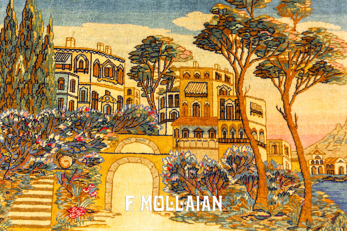 Kashan Carpet Dabir Figurative Landscape n°:651793