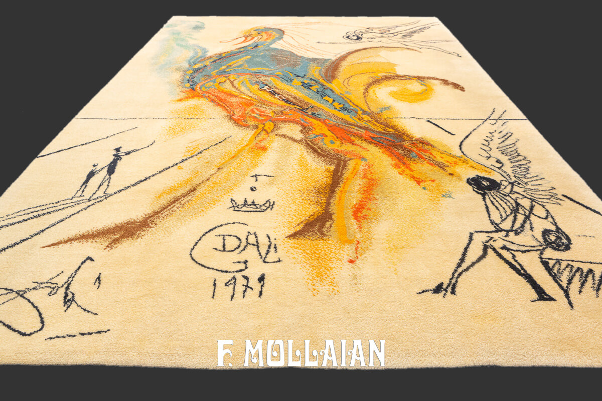 European Rug Figurative LE GRAND PAVON Salvador Dali n°:663837