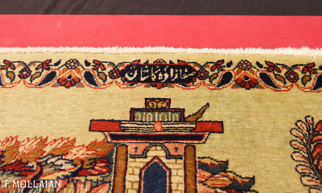 سجادة ايراني أنتيك كاشان مانشستر کد:۷۰۰۰۱۹۳۳