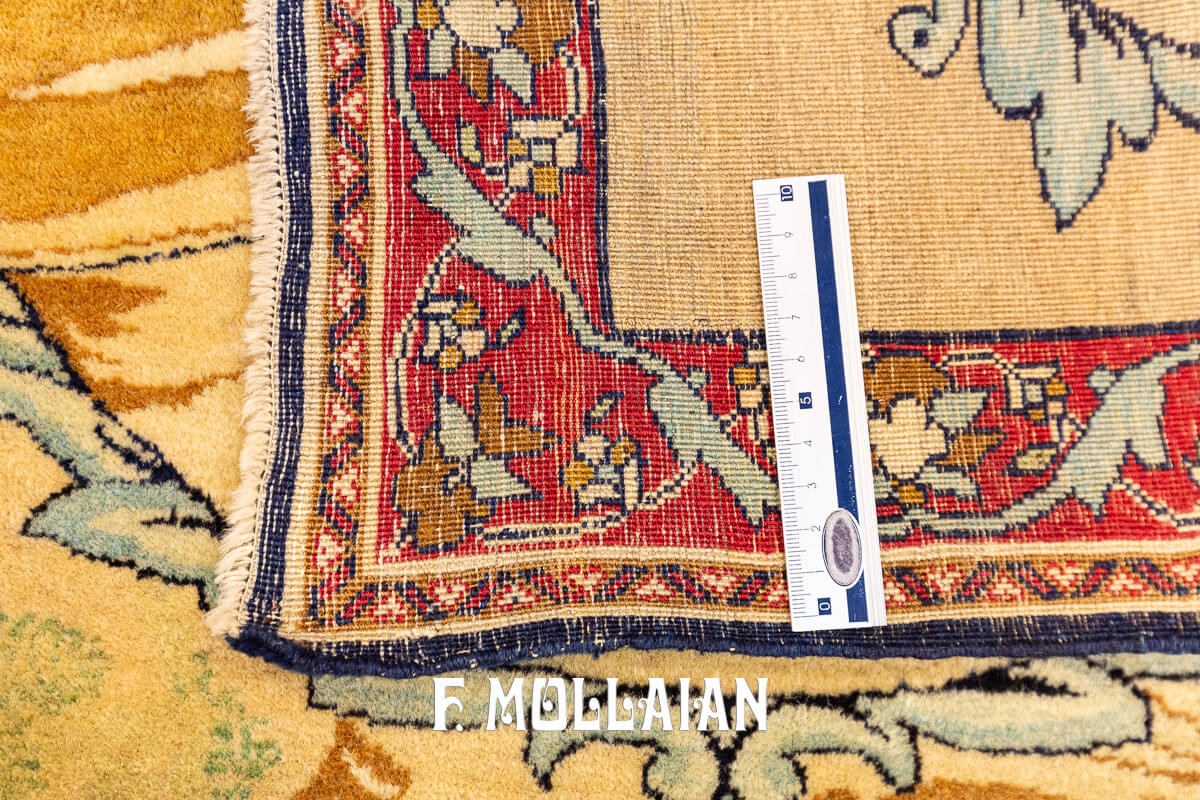 Kerman Ravar Rug Pictorial Special Shape n°:705944