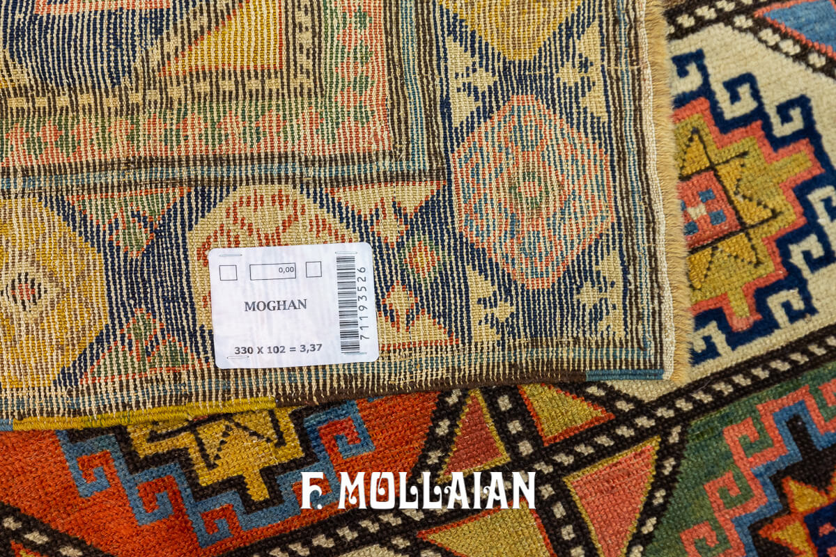 Tapis Caucasien de Couloir Multicolore Moghan n°:71193526