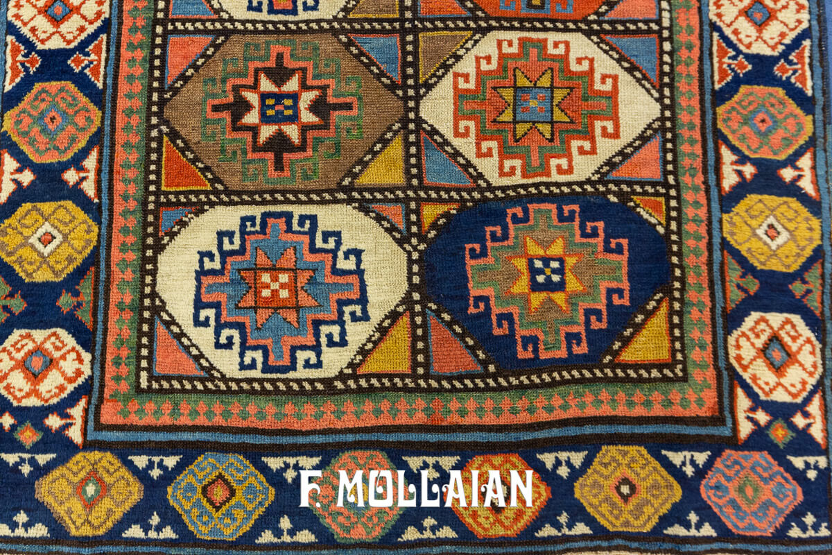 Tapis Caucasien de Couloir Multicolore Moghan n°:71193526