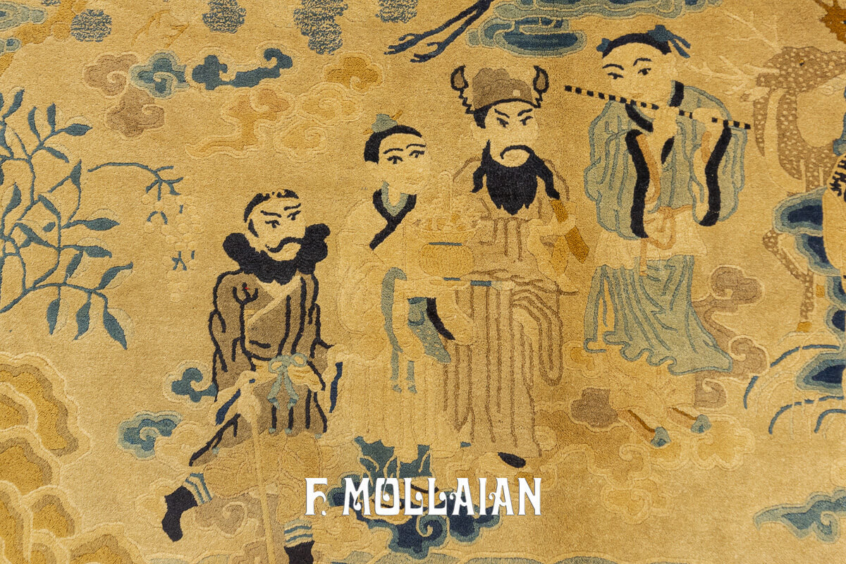 Tapis Chinois Pekin Immortels Figuratif n°:71995114