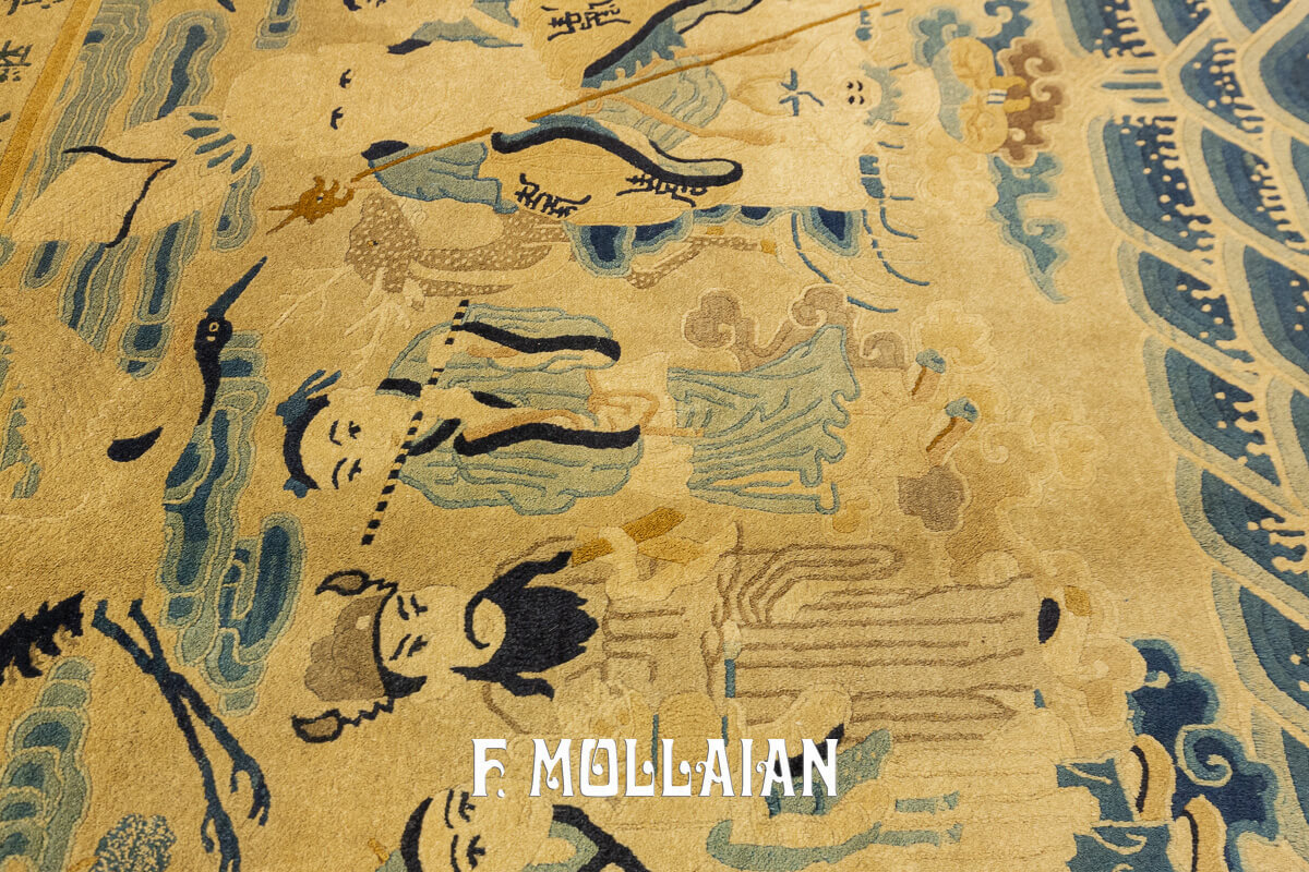 Tapis Chinois Pekin Immortels Figuratif n°:71995114