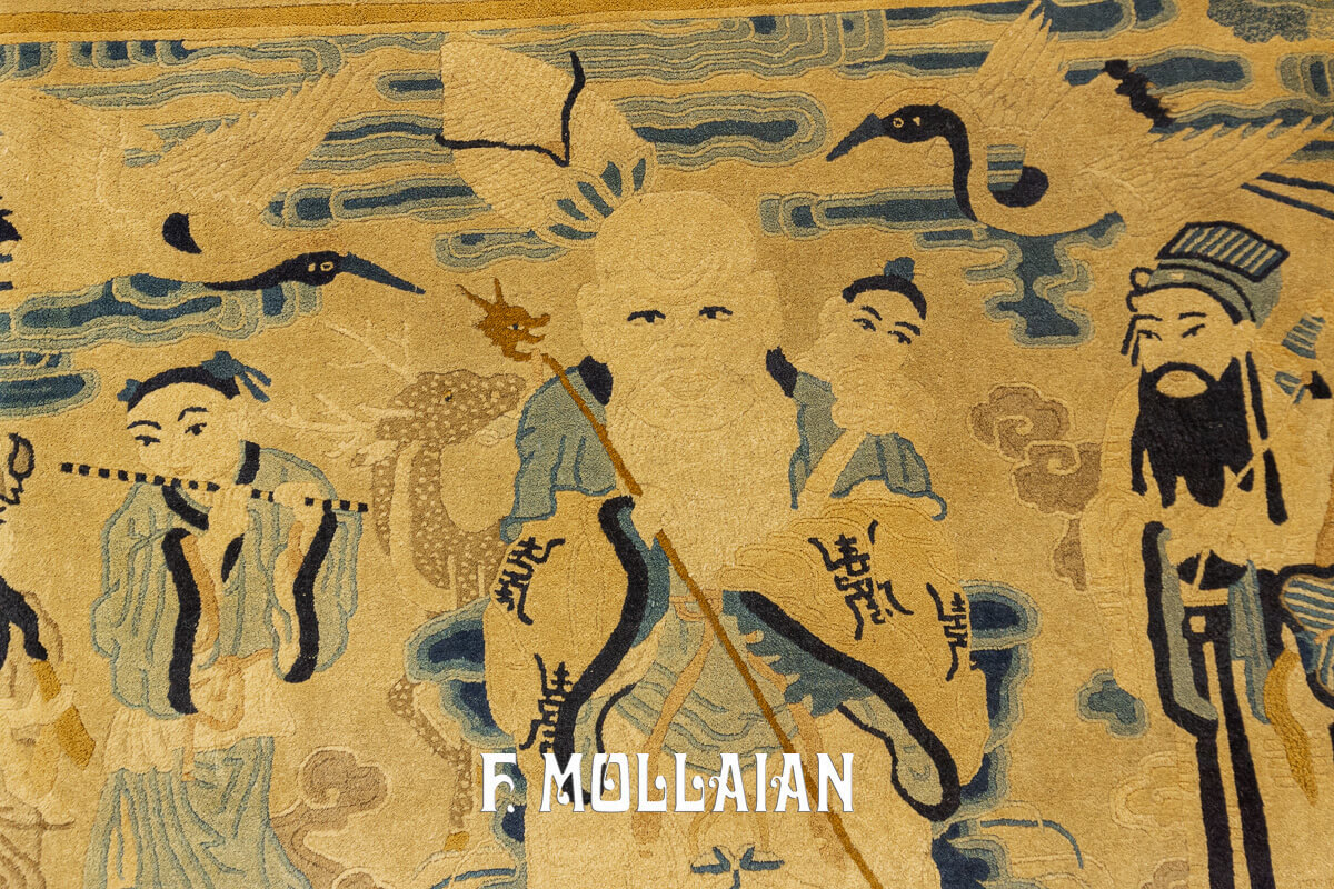 Tapis Chinois Pekin Immortels Figuratif n°:71995114