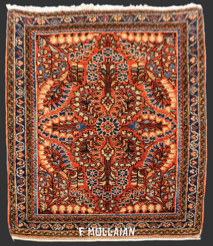 Sarouk Rug Persian Rust Color n°:738628