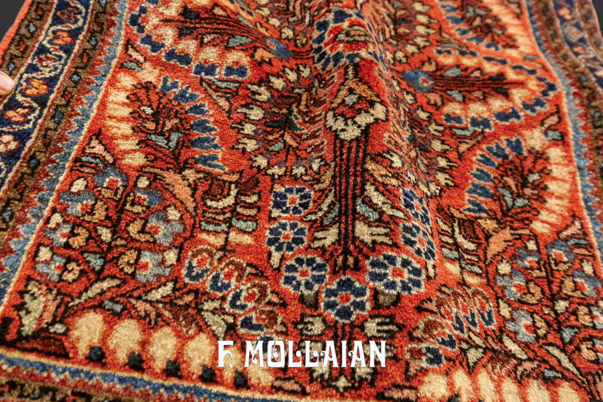 Sarouk Rug Persian Rust Color n°:738628