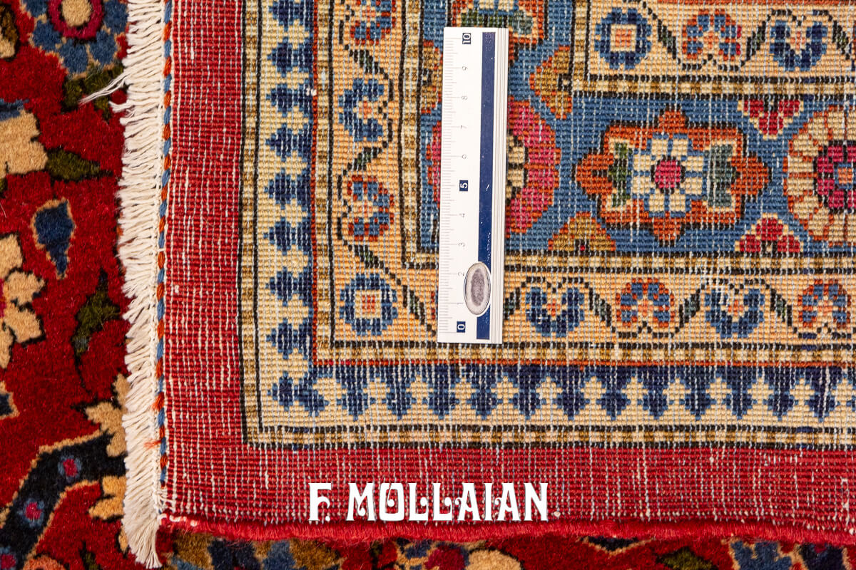 Tapis Kashan Dabir Couleur rouge n°:73937356