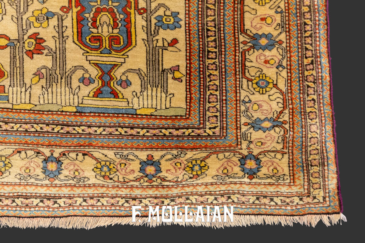 Mohtasham Kashan Rug Rare Prayer Field n°:794107